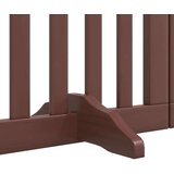 vidaXL Ograda za pse z vrati zložljiva 9 panelov rjava 450 cm les | Shoptok.si