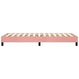 vidaXL Box spring posteljni okvir roza 90x200 cm žamet | Shoptok.si