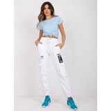 RUE PARIS Sweatpants-RV-DR-7461.03-white | Shoptok.si