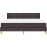  Krevet s opruga kutije Tamno smeđa 200 x 180 cm tkanina | shoptok.hr