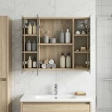  Kupaonski ormar s ogledalom Sonoma hrast 60 x 14 5 x 50 cm | shoptok.hr