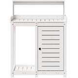  Stol za sadnju s policama bijeli 82,5x50x109,5 cm od borovine | shoptok.hr