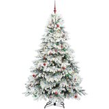 vidaXL Umestno božično drevo med 300 LED Zelena 240 cm PE in PVC | Shoptok.si