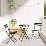  Sklopiva stolica za vrt 2 pcs Zelena 42 x 46 x 82cm Metal | shoptok.hr