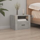  Zidni noćni ormarić siva boja betona 50x36x40 cm | shoptok.hr