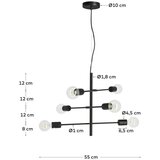 Kave Home Crna viseća svjetiljka ø 55 cm Spica – | shoptok.hr