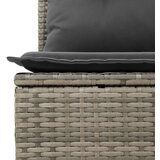  Set od 8 komada vrtnih kauča s jastučićima Sivi poli ratan | shoptok.hr