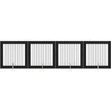  Vrata za pse s postoljem 4 pcs Crni hrast 100 x 100 cm | shoptok.hr