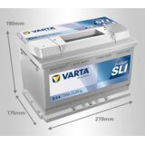 Varta akumulator dynamic sli, 12V, 77Ah Cene