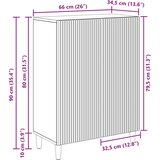  Kreveta Staro drvo 66 x 34,5 x 90 cm Konstruirano drvo | shoptok.hr