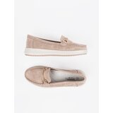 GOODIN Beige loafers made of natural leather | Shoptok.si