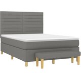  s oprugama i madracem tamnosivi 140x190 cm od tkanine | shoptok.hr