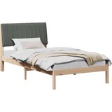  Okvir za krevet s uzglavljem Smeđa 100 x 200 cm tkanina | shoptok.hr