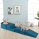 Igrače in hobi > Notranja igrala > Igralnica 5-delni komplet ogromnih penastih gradnikov (žogice niso priložene), roza/siva/bež | Shoptok.si