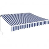 Tenda zidna 3,5x2,5m belo/plava | ePonuda.com
