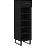Maison Chic Omarica za obutev - Kopa za čevlje črna 30x35x105 cm inženirski les, (21777749) | Shoptok.si