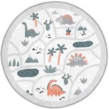 Mila Home Svijetlo sivi perivi dječji tepih za igru ø80 cm Dino Park – | shoptok.hr