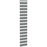 Zebra zavjesa tamno siva 50x230 cm Širina tkanine 45,9 cm Poliester | Shoptok.si