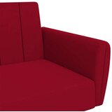  Kavč dvosed z ležiščem vinsko rdeč žamet, (21038128) | Shoptok.si