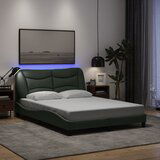 Furnova Posteljni okvir z LED brez vzmetnice temno siv 140x200 cm, (21934931) Cene