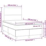 vidaXL Box spring postelja z vzmetnico črna 120x190 cm umetno usnje | Shoptok.si