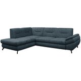MID.YOU KOTNA SEDEŽNA GARNITURA, struktura, pliš modra | Shoptok.si