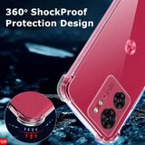  Silikonski ovitek z ojačanimi robovi za Motorola Edge 40/Edge (2023) - Prozorna | Shoptok.si