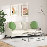  Jastučići za sjedenje 2 pcs Svijetlo zelena Ø50 x 19 cm Baršun | shoptok.hr
