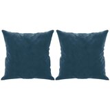  Ukrasni jastuci 2 kom plavi 40 x 40 cm baršunasti | shoptok.hr