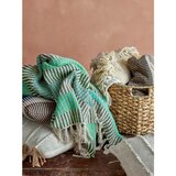 Bloomingville Zelena/modra odeja iz recikliranega bombaža za pred TV 160x130 cm Isnel – | Shoptok.si