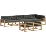 vidaXL Zunanja garnitura za sedenje 6 pcs Bela in antracit Poliester, (5000282622) | Shoptok.si