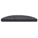  Prostirke za stepenice, samoljepljive, 5 kom, 56x17x3 cm, tamno sive, poluokrugle | shoptok.hr