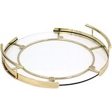 Schafer Schäfer Glass tray zlatna Ø 31 cm Cashi | shoptok.hr