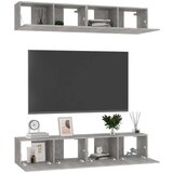 vidaXL TV ormarići 4 kom siva boja betona 80 x 30 x 30 cm od iverice | shoptok.hr