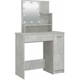  Set toaletnog stolića LED siva bojabetona od konstruiranog drva 60 x 40 x 140 cm | shoptok.hr