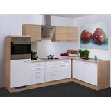 Flex-Well Kotna Kuhinja Z Aparati Samoa, Bela, Barva Hrasta | Shoptok.si
