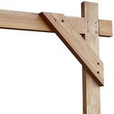  Vjenčani luk Svijetlosmeđa 225 x 95 x 226 cm Čvrsto borovo drvo | shoptok.hr