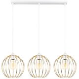  Luster na sajli MATT 3xE27/60W/230V bela/zlatna | Eponuda.com