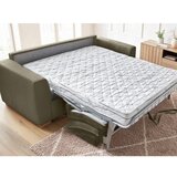 Bobochic Paris Zelena/rjava raztegljiva sedežna garnitura iz rebrastega žameta 225 cm Augustin – | Shoptok.si