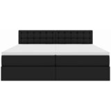  Krevet s od storage s madracem Crna 200 x 200 cm Lažna koža | shoptok.hr