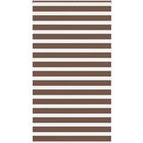 Zebra zavjesa Smeđa 130x200 cm Širina tkanine 125,9 cm Poliester | shoptok.hr