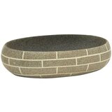 Maison Chic Umivalnik - Kopalna umivalnik - Lavabo Nadpultni večbarven ovalni 59x40x15 cm keramika, (21684692) Cene