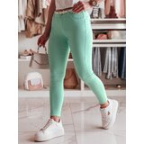 DStreet Spodnie damskie skinny z paskiem VIVASKIN miętowe | Shoptok.si