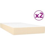  S oprugama i madracem krem 200 x 200 cm od tkanine | shoptok.hr