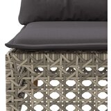  9-dijelni set vrtnih sofa od poliratana s jastucima sivi | shoptok.hr
