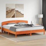  Okvir kreveta bez madraca voštano smeđi 200x200 cm od borovine | shoptok.hr