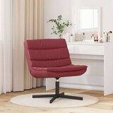  Stolica na kotačiće Vinska crvena 63 x 75 x 76 cm PU | shoptok.hr
