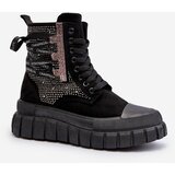 Kesi Women's high top sneakers on a solid platform, black wonise cene