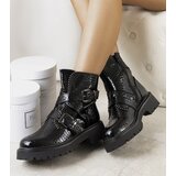 Gemre Black patent ankle boots Helia | shoptok.hr