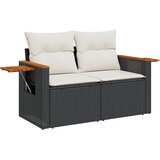  11-dijelni set vrtnih sofa od poliratana s jastucima crni | shoptok.hr